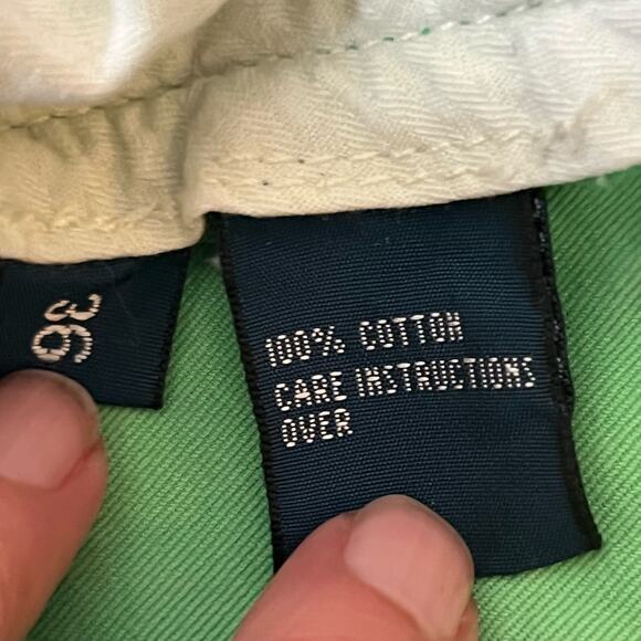 Polo Ralph Lauren Mens Size 36 Classic Pistachio Green Chino Shorts Preppy - Picture 11 of 11